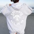 Raccoon Eat Trash Hail Satan Gothic Racoon Women's Hoodie Back Print White