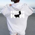 Raccoon Lover Women's Hoodie – Animal Print for Moms & Nature Fans White