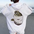 Raccoon Lover Women's Hoodie - Cute Back Print for Animal Lovers White