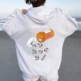 Raccoon Lover Women's Hoodie - Fun Happy Pills Back Print White