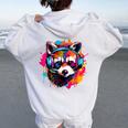 Raccoon Music Hoodie - Vintage Style for Women and Kids White