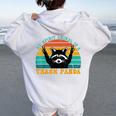Raccoon Spirit Animal Women's Hoodie - Fun Back Print Design White