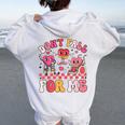 Therapy Team Physical Therapy Ot Valentine Fall Prevention Women Oversized Hoodie Back Print White