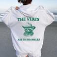 Sarcastic Raccoon Cowboy Women's Hoodie - Back Print - Fun Vibes White
