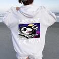 Street Cats Trash Pandas Enthusiasts Live Fast Eat Trash Panda Raccoon Opossum Enthusiasts -Adults Cotton Blend Women's Hoodie Back Print White