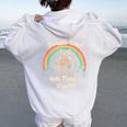 Trash Can Not Trash Can't Raccoon Women's Hoodie Back Print White