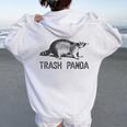 Trash Panda Raccoon Women's Hoodie | Modern Grey Animal Print White