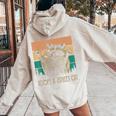Adopt A Street Cat Hoodie - Artistic Wildlife Theme for Women Sand