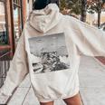 Alien UFO Raccoon Hoodie for Women | Cosmic Adventure Style Sand
