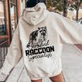 Certified Raccoon Specialist Women's Vintage Hoodie - Back Print Sand