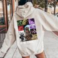 In My Feral Era Awesome Raccoon Raccoon Cringy Meme Women's Hoodie Back Print Sand