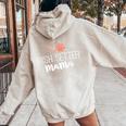 Irish Setter Mama Dog Owner For Mother Women Oversized Hoodie Back Print Sand