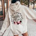 Mother Of The Groom Bridal Shower Wedding Bachelorette Party Women Oversized Hoodie Back Print Sand