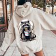 Raccoon Coffee Noodle Hoodie - Fun Unisex Design - Casual Style Sand