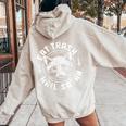 Raccoon Eat Trash Hail Satan Gothic Racoon Women's Hoodie Back Print Sand