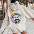 Raccoon LGBTQ Pride Women's Hoodie - Be Gay, Do Crime Theme Sand