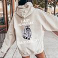 Raccoon Love Women's Hoodie - Cozy Back Print for Animal Lovers Sand