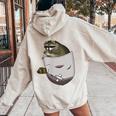 Raccoon Lover Women's Hoodie - Cute Back Print for Animal Lovers Sand