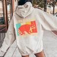 Raccoon For Men Women Raccoon Lover Introvert Women's Hoodie Back Print Sand
