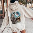 Raccoon Moon Hoodie - Back Print for Men, Women, Kids | Unique Style Sand