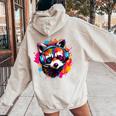 Raccoon Music Hoodie - Vintage Style for Women and Kids Sand