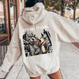 Raccoon & Opossum Beer Hoodie - Fun Women's Apparel with Back Design Sand