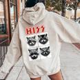 Raccoon Rock Band Concert Hoodie - Unisex & Youth Back Print Sand