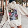 Raccoon Team Trash Women's Hoodie - Fun Animal Meme Back Print Sand