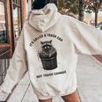 Raccoon Women's Hoodie - Back Print - Fun Animal Design Sand