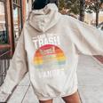Raccoon Women's Hoodie - Vintage Retro Save The Trash Pandas Design Sand