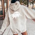Retro Raccoon Women's Hoodie - Vintage Half Moon Design Sand
