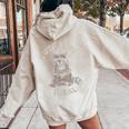 Sarcastic Raccoon Back Print Women's Hoodie – Cute Yet Sassy Sand