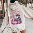 Strawberry Jam Raccoon Women's Hoodie - Playful Back Print Sand