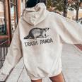 Trash Panda Raccoon Women's Hoodie | Modern Grey Animal Print Sand