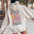 When Injustice Becomes Law Resistance Becomes Duty Floral Women Oversized Hoodie Back Print Sand