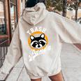 Women's Hoodie - Cute Trash Panda Raccoon Cartoon | Casual All Seasons Sand