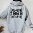56 Cumpleaños Hombres 56 Años Retro Es Nacidos En 1969 Women Oversized Hoodie Back Print Sport Grey