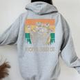 Adopt A Street Cat Hoodie - Artistic Wildlife Theme for Women Sport Grey