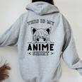 This Is My Anime Camisa Linda Kawaii Anime Merch Anime Girl Women Oversized Hoodie Back Print Sport Grey