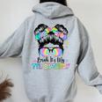 Bruh It's My 7Th Birthday 7 Year Old Birthday For Girl Women Oversized Hoodie Back Print Sport Grey