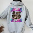 Even Baddies Get Saddies Raccoon Meme Women's Hoodie | Quirky Fun Sport Grey