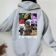In My Feral Era Awesome Raccoon Raccoon Cringy Meme Women's Hoodie Back Print Sport Grey