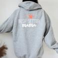 Irish Setter Mama Dog Owner For Mother Women Oversized Hoodie Back Print Sport Grey