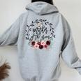 Mother Of The Groom Bridal Shower Wedding Bachelorette Party Women Oversized Hoodie Back Print Sport Grey