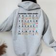 Occupational Therapy Alphabet Ot Therapist Cute Abcs Teacher Women Oversized Hoodie Back Print Sport Grey