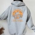 Raccoon Hiking Society Women's Hoodie - Vintage Outdoor Style Sport Grey