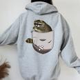 Raccoon Lover Women's Hoodie - Cute Back Print for Animal Lovers Sport Grey