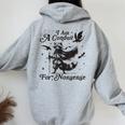 Raccoon Print Women's Hoodie | Fun Grey Cotton Blend - Trendy Style Sport Grey