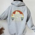 Raccoon Trash Panda Women's Hoodie | Back Print Humor Sport Grey