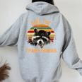 Save The Trash Pandas Raccoon Shirt Raccoon Animal T-Shirt Women's Hoodie Back Print Sport Grey